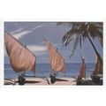 Fishing Boats Ceylon Postcard CP8