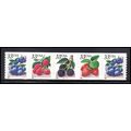 3302-3305 33c Fruit Berries Very Fine MNH PNC B...
