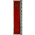 Vintage: red leather bookmark - Appleby