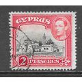 CYPRUS 1938 KG6 2p PERISTONAS CHURCH USED CDS