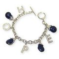 Estate Rhodium Hope Charm Bracelet - BR-MB6424RHJ