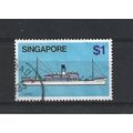 Singapore.SG373 $1 Kedah (coaster).Fine Used.Jun25