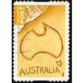 Australia 2014 Concession Used Stamp Map .