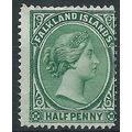 Falkland Islands 1892 SG16 1/2d Green Mint No G...