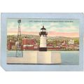 MN Duluth Lighthouse Postcard Lighthouse Entran...