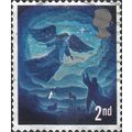 GB, CHRISTMAS, Angel appears to shepherds, blue...
