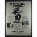 1980 Boeing 727 Jetliner Ad - How to Build a Bo...