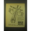1965 Mole Self-Grip Wrench Ad - Your third hand