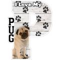 I Love My Pug Fridge Magnet