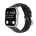 Silver Buckle Genuine Leather Watch Band, For A...