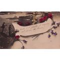 French Romantic Lovers Boating Silhouette Real ...