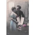 Lovers At Piano Sheet Music Secret Code Old Rom...