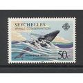 Seychelles.SG601 50c Humpback Whale.Unmounted M...
