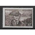 ANDORRA ( FRENCH ) 1944 50F BROWN COUNCILLOR JA...