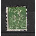 Germany.SG186 100pf Blacksmiths (Green).Mounted...