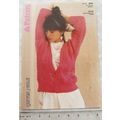 1987 Patons 3360 V-neck cardigan, cotton