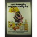 1975 Gordon's Gin Ad - How The English Keep Dry