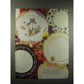 1990 Spode Bone China Ad - Ribbons & Roses, She...