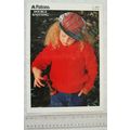 1990 Patons 4404 girls sweater, DK