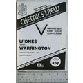 1985 programme Widnes v. Warrington
