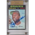 HANK AARON 1971 AUTOGRAPHED ATLANTA BRAVES HOF ...