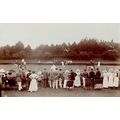 Unidentified Tennis Game Match Real Photo Antiq...