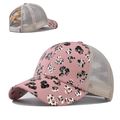 Bun Hat Cotton Summer Sun Sport Snapback Ponyta...