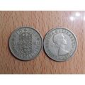 GB 1961 Elizabeth II English 1/- Shilling Coin