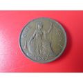 1947 GEORGE VI ONE PENNY FREE POST. AV