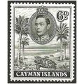 Cayman Islands 1943 SG122a 6d Olive-Green Perf ...