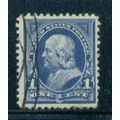 Used 264 1c Benjamin Franklin Just Clears M02867