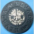 Lady Luck. $1 Casino Chip. Las Vegas, NV. Free ...