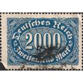 DEUTSCHES REICH, Inflation Definitive, blue 192...