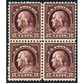 512, Mint NH 12¢ Block of Four Stamps SCV $76.0...