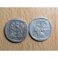 Suid Africa South Africa 1991 2 Rand Coin