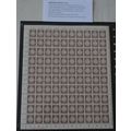 East Germany stamps. Full sheet of the 1954 Off...