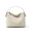 Genuine Leather Women Purses and Handbags White