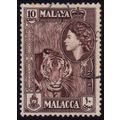 MALACCA 1957 10c Sc#50 USED @N293