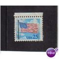1988 USA flag and clouds 25c multi F/U SG2347