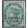 Chamba (Indian Convention States) 1887 SG1 1/2a...
