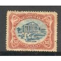 Guatemala 1902 - SG123a - 50c blue/brown - Colu...