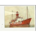 Sussex ROYAL SOVEREIGN LIGHTSHIP Art Postcard b...