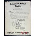 EMERSON 1950 TV Projection Consolette 649A serv...