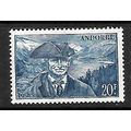 ANDORRA ( FRENCH ) 1944 20F BLUE COUNCILLOR JAU...