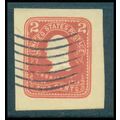 Used U385 2c George Washington Fine Cut Square ...