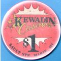 Kewadin. $1 Casino Chip. Sault Ste Marie, MI. Z34.