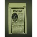 1902 Post Grape-Nuts Cereal Ad - Instinct