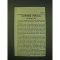 1902 Post Grape-Nuts Cereal Ad - Summer Frolic ...