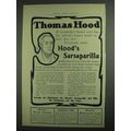 1903 Hood's Sarsaparilla Ad - Everybody's Humor