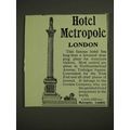 1903 Hotel Metropole Ad - London